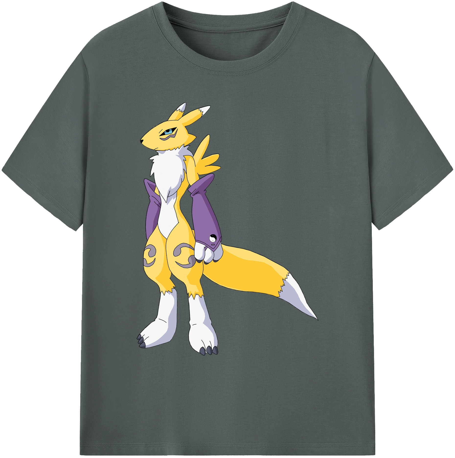 （画像用） Digimon デジタルモンスター/デジモン 綿100％ メンズ半袖Tシャツ｜肌触りやわらか＆通気性
